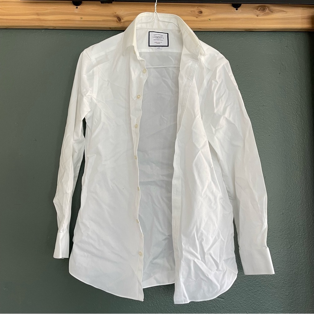 Charles tyrwhitt white button down - non iron extra slim fit